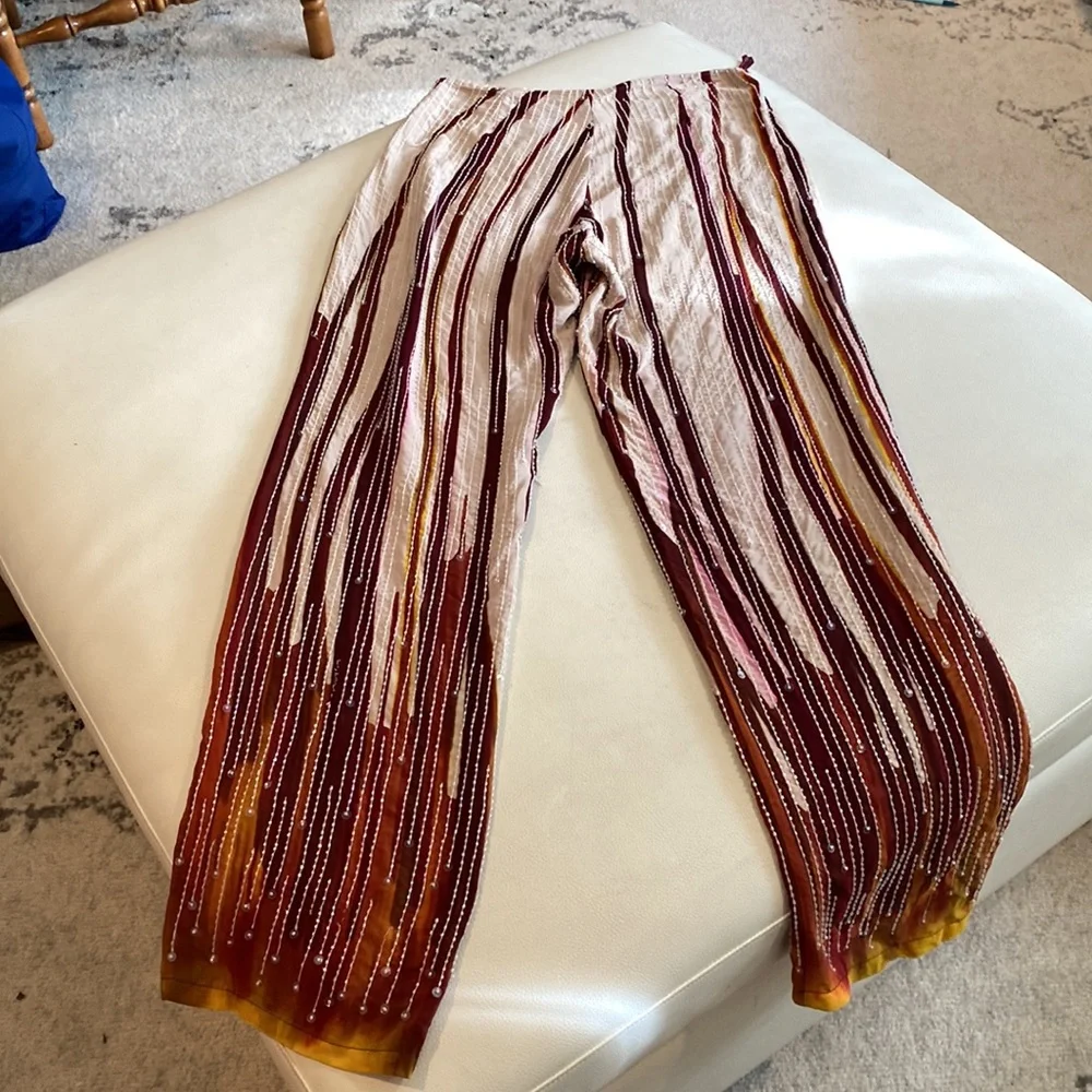 Beaded wide legged pant - Anthropologie special piece - Picture 4 of 6